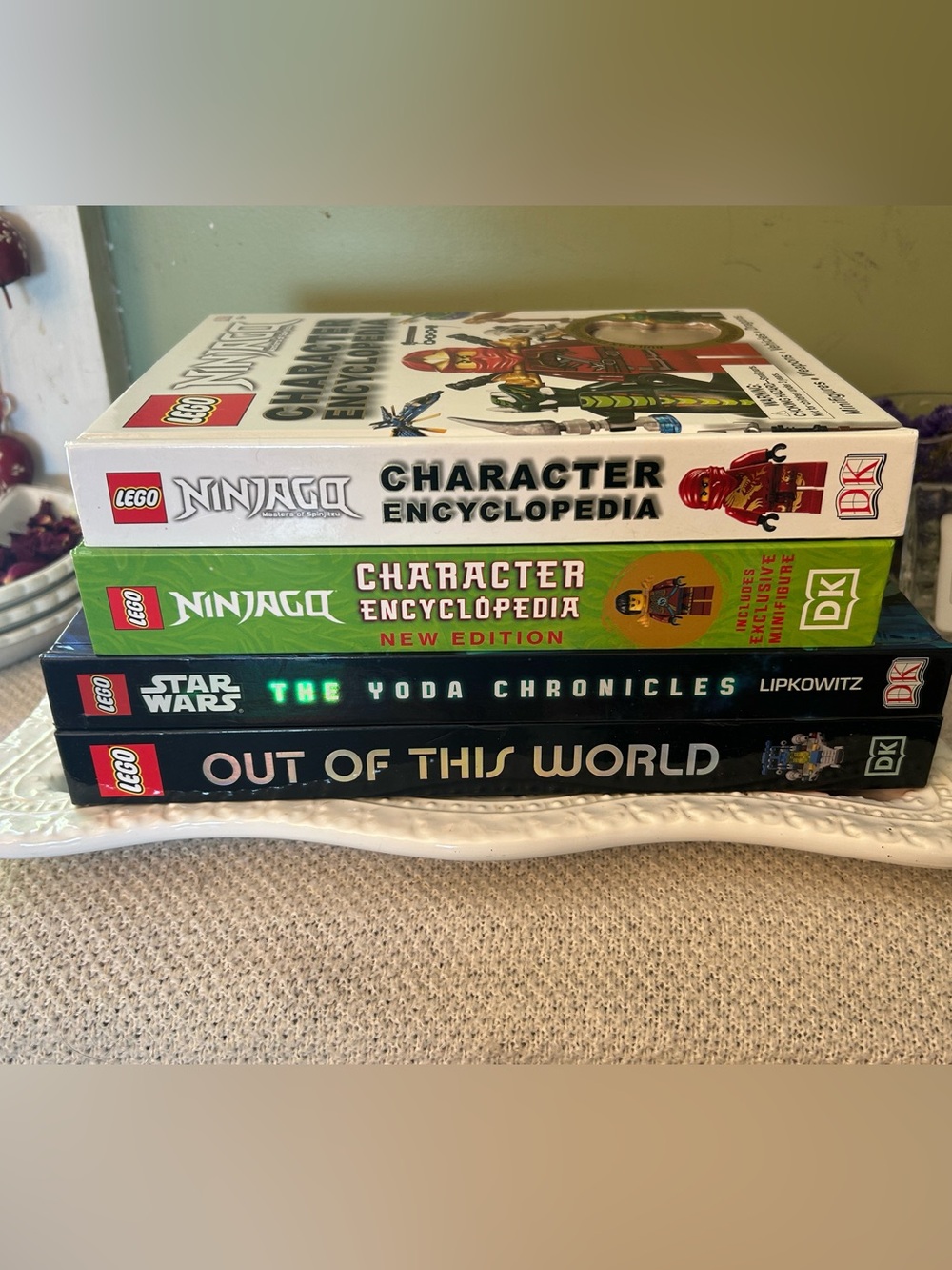 4 Lego Hardcover Books Legos NOT included